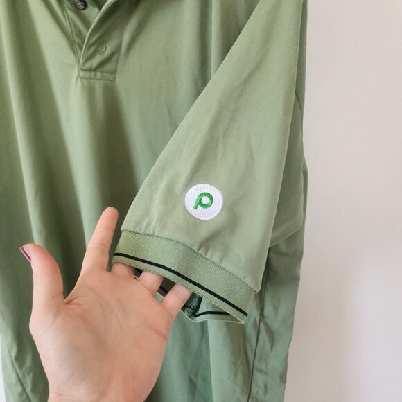 Mens Publix Uniform Green Polo Shirt Large - Picture 2 of 3
